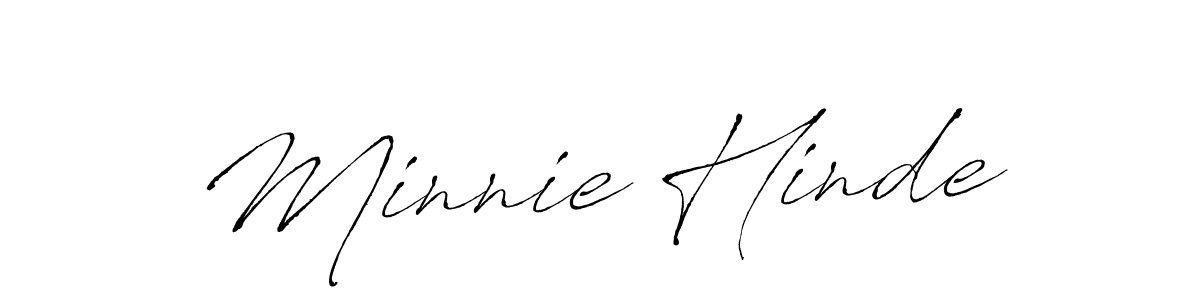 You should practise on your own different ways (Antro_Vectra) to write your name (Minnie Hinde) in signature. don't let someone else do it for you. Minnie Hinde signature style 6 images and pictures png