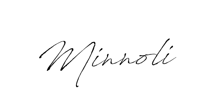 The best way (Antro_Vectra) to make a short signature is to pick only two or three words in your name. The name Minnoli include a total of six letters. For converting this name. Minnoli signature style 6 images and pictures png