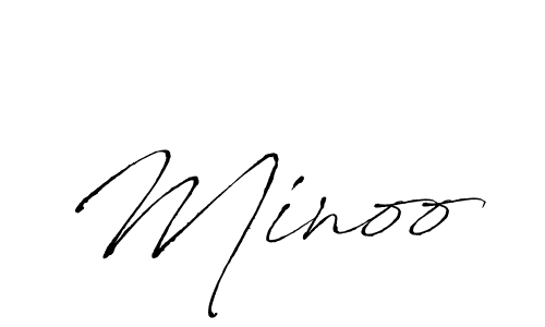 You should practise on your own different ways (Antro_Vectra) to write your name (Minoo) in signature. don't let someone else do it for you. Minoo signature style 6 images and pictures png