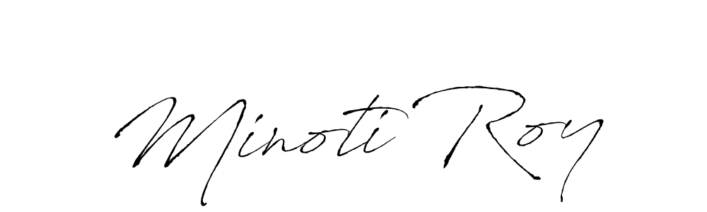 Antro_Vectra is a professional signature style that is perfect for those who want to add a touch of class to their signature. It is also a great choice for those who want to make their signature more unique. Get Minoti Roy name to fancy signature for free. Minoti Roy signature style 6 images and pictures png