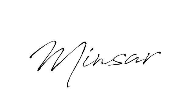 It looks lik you need a new signature style for name Minsar. Design unique handwritten (Antro_Vectra) signature with our free signature maker in just a few clicks. Minsar signature style 6 images and pictures png
