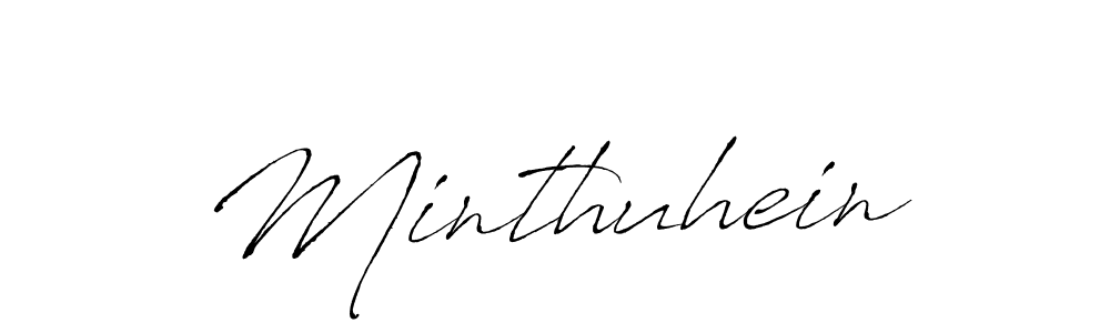 You should practise on your own different ways (Antro_Vectra) to write your name (Minthuhein) in signature. don't let someone else do it for you. Minthuhein signature style 6 images and pictures png