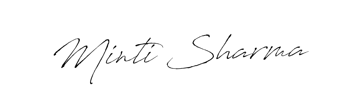 Also You can easily find your signature by using the search form. We will create Minti Sharma name handwritten signature images for you free of cost using Antro_Vectra sign style. Minti Sharma signature style 6 images and pictures png