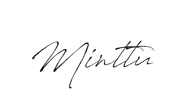 Minttu stylish signature style. Best Handwritten Sign (Antro_Vectra) for my name. Handwritten Signature Collection Ideas for my name Minttu. Minttu signature style 6 images and pictures png