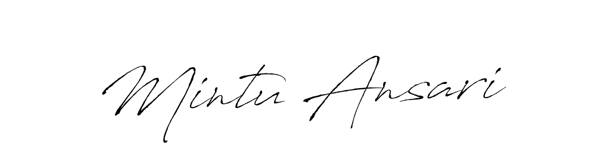 Also You can easily find your signature by using the search form. We will create Mintu Ansari name handwritten signature images for you free of cost using Antro_Vectra sign style. Mintu Ansari signature style 6 images and pictures png