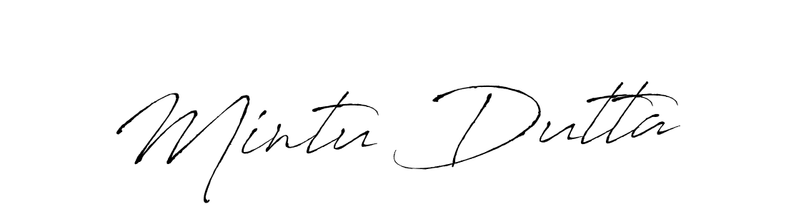 How to make Mintu Dutta name signature. Use Antro_Vectra style for creating short signs online. This is the latest handwritten sign. Mintu Dutta signature style 6 images and pictures png