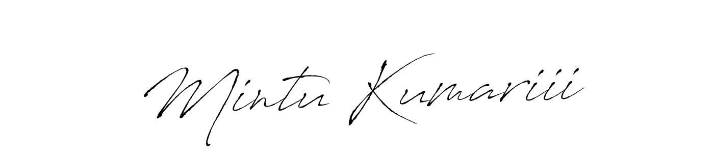 How to make Mintu Kumariii signature? Antro_Vectra is a professional autograph style. Create handwritten signature for Mintu Kumariii name. Mintu Kumariii signature style 6 images and pictures png