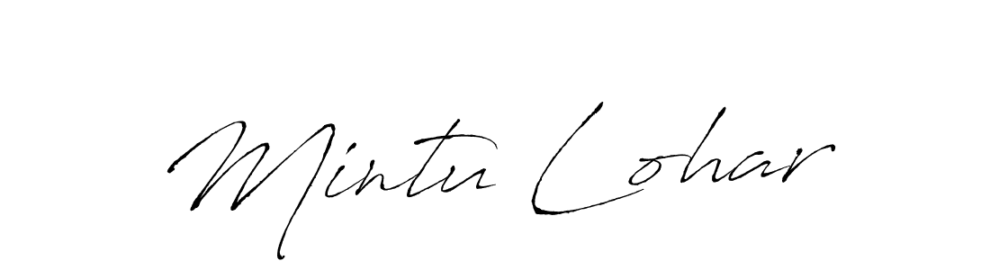 Mintu Lohar stylish signature style. Best Handwritten Sign (Antro_Vectra) for my name. Handwritten Signature Collection Ideas for my name Mintu Lohar. Mintu Lohar signature style 6 images and pictures png