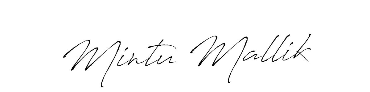 You should practise on your own different ways (Antro_Vectra) to write your name (Mintu Mallik) in signature. don't let someone else do it for you. Mintu Mallik signature style 6 images and pictures png