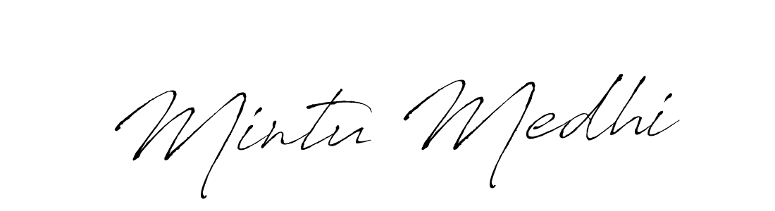 Use a signature maker to create a handwritten signature online. With this signature software, you can design (Antro_Vectra) your own signature for name Mintu Medhi. Mintu Medhi signature style 6 images and pictures png