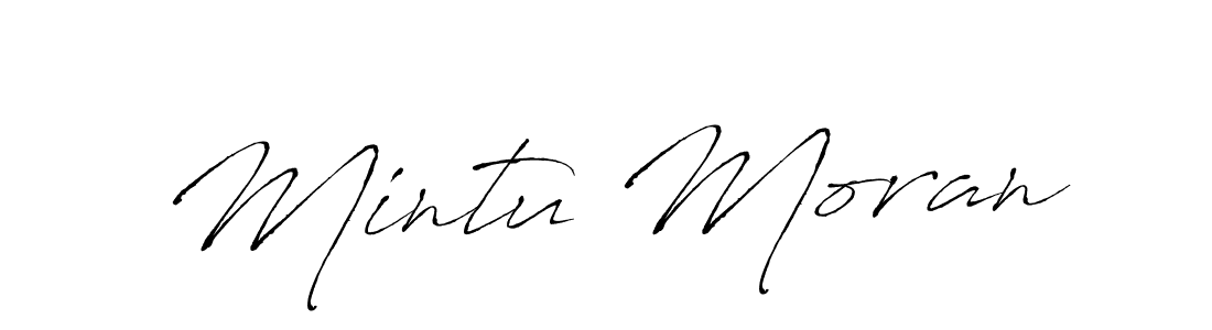 You should practise on your own different ways (Antro_Vectra) to write your name (Mintu Moran) in signature. don't let someone else do it for you. Mintu Moran signature style 6 images and pictures png