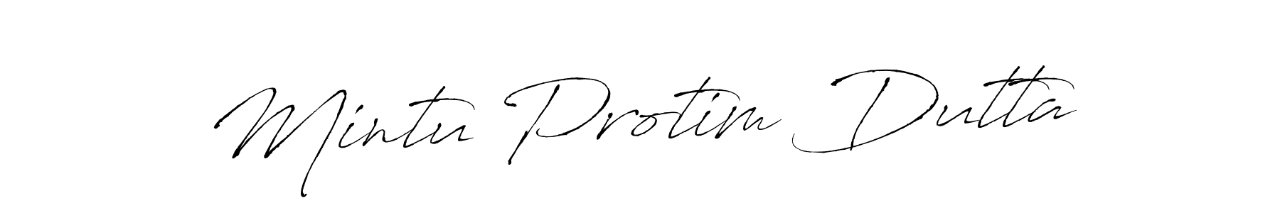 How to make Mintu Protim Dutta signature? Antro_Vectra is a professional autograph style. Create handwritten signature for Mintu Protim Dutta name. Mintu Protim Dutta signature style 6 images and pictures png