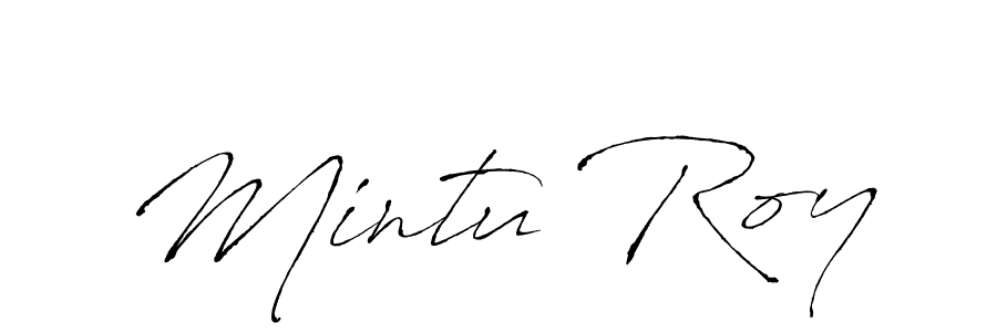 Mintu Roy stylish signature style. Best Handwritten Sign (Antro_Vectra) for my name. Handwritten Signature Collection Ideas for my name Mintu Roy. Mintu Roy signature style 6 images and pictures png