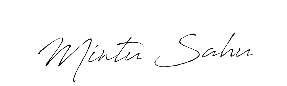 Create a beautiful signature design for name Mintu Sahu. With this signature (Antro_Vectra) fonts, you can make a handwritten signature for free. Mintu Sahu signature style 6 images and pictures png