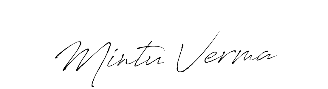 Also You can easily find your signature by using the search form. We will create Mintu Verma name handwritten signature images for you free of cost using Antro_Vectra sign style. Mintu Verma signature style 6 images and pictures png