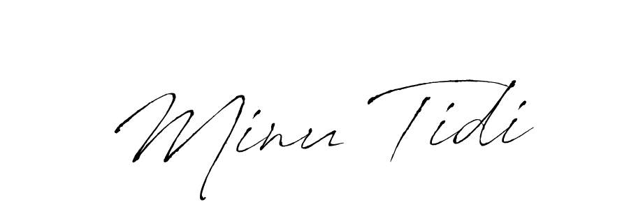 Make a beautiful signature design for name Minu Tidi. Use this online signature maker to create a handwritten signature for free. Minu Tidi signature style 6 images and pictures png