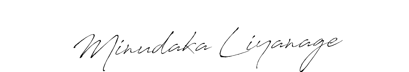 Antro_Vectra is a professional signature style that is perfect for those who want to add a touch of class to their signature. It is also a great choice for those who want to make their signature more unique. Get Minudaka Liyanage name to fancy signature for free. Minudaka Liyanage signature style 6 images and pictures png