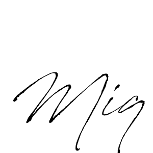 if you are searching for the best signature style for your name Miq. so please give up your signature search. here we have designed multiple signature styles  using Antro_Vectra. Miq signature style 6 images and pictures png