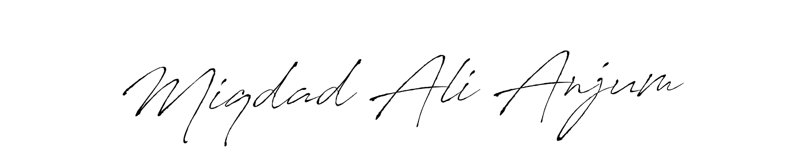 You should practise on your own different ways (Antro_Vectra) to write your name (Miqdad Ali Anjum) in signature. don't let someone else do it for you. Miqdad Ali Anjum signature style 6 images and pictures png