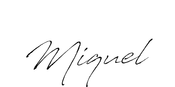 The best way (Antro_Vectra) to make a short signature is to pick only two or three words in your name. The name Miquel include a total of six letters. For converting this name. Miquel signature style 6 images and pictures png