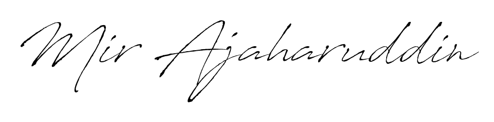 You can use this online signature creator to create a handwritten signature for the name Mir Ajaharuddin. This is the best online autograph maker. Mir Ajaharuddin signature style 6 images and pictures png