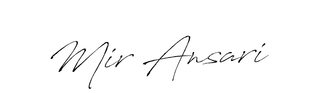 Mir Ansari stylish signature style. Best Handwritten Sign (Antro_Vectra) for my name. Handwritten Signature Collection Ideas for my name Mir Ansari. Mir Ansari signature style 6 images and pictures png