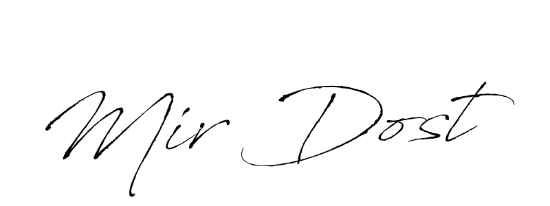 It looks lik you need a new signature style for name Mir Dost. Design unique handwritten (Antro_Vectra) signature with our free signature maker in just a few clicks. Mir Dost signature style 6 images and pictures png