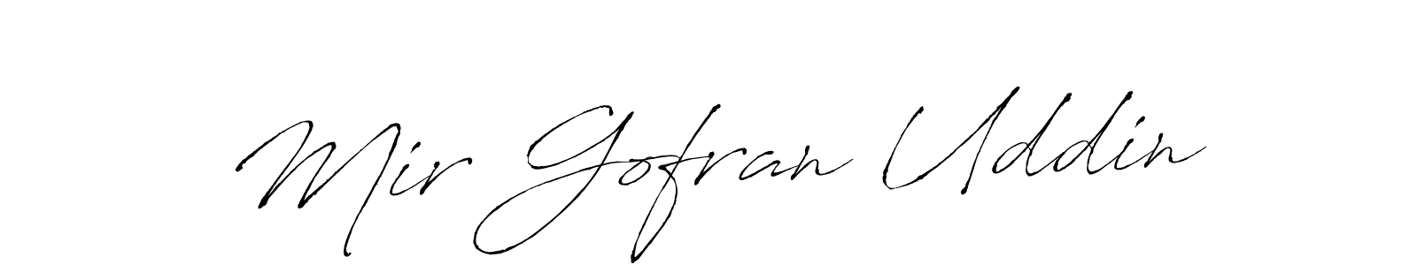 Make a beautiful signature design for name Mir Gofran Uddin. With this signature (Antro_Vectra) style, you can create a handwritten signature for free. Mir Gofran Uddin signature style 6 images and pictures png