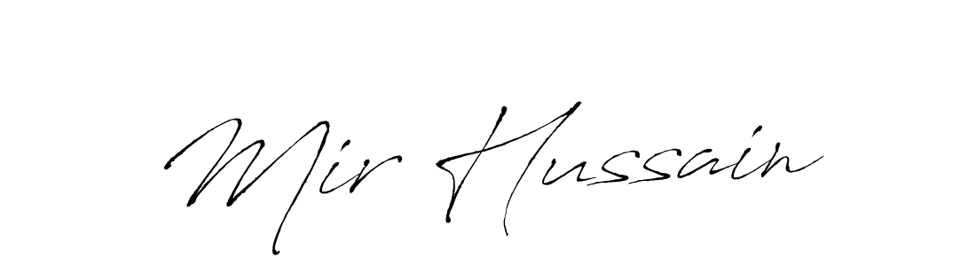 Use a signature maker to create a handwritten signature online. With this signature software, you can design (Antro_Vectra) your own signature for name Mir Hussain. Mir Hussain signature style 6 images and pictures png