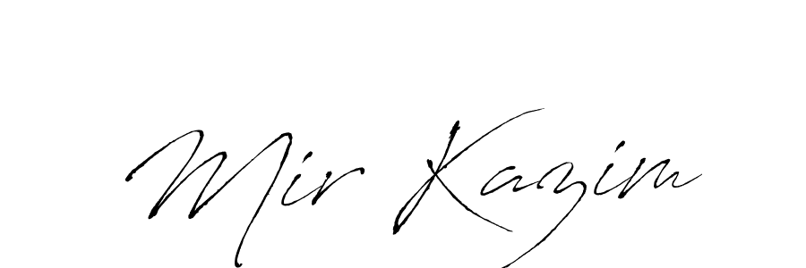 Also we have Mir Kazim name is the best signature style. Create professional handwritten signature collection using Antro_Vectra autograph style. Mir Kazim signature style 6 images and pictures png