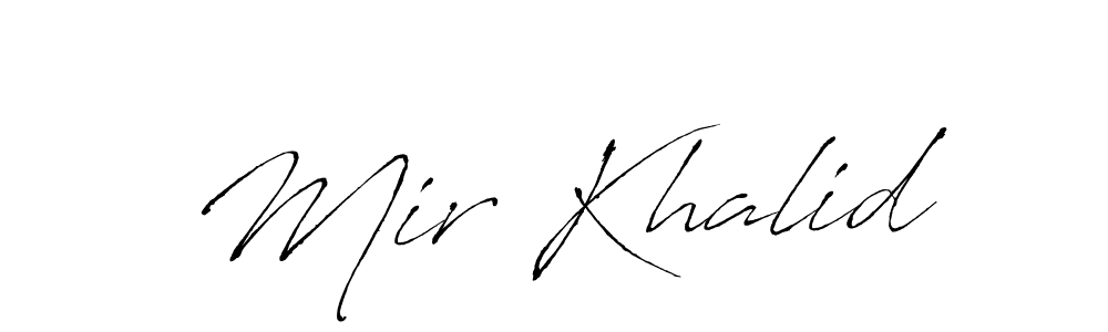 It looks lik you need a new signature style for name Mir Khalid. Design unique handwritten (Antro_Vectra) signature with our free signature maker in just a few clicks. Mir Khalid signature style 6 images and pictures png