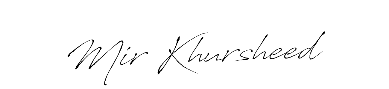 You can use this online signature creator to create a handwritten signature for the name Mir Khursheed. This is the best online autograph maker. Mir Khursheed signature style 6 images and pictures png