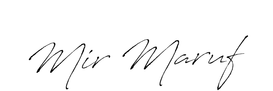 How to make Mir Maruf signature? Antro_Vectra is a professional autograph style. Create handwritten signature for Mir Maruf name. Mir Maruf signature style 6 images and pictures png