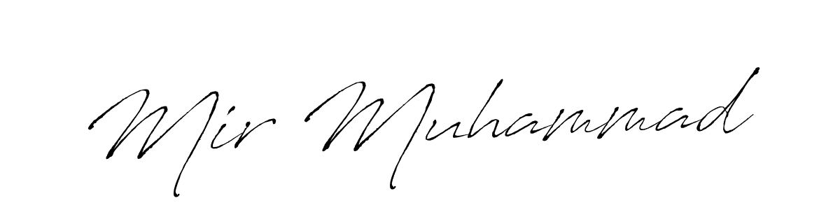 Design your own signature with our free online signature maker. With this signature software, you can create a handwritten (Antro_Vectra) signature for name Mir Muhammad. Mir Muhammad signature style 6 images and pictures png