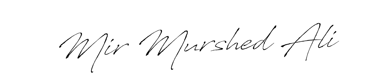 Create a beautiful signature design for name Mir Murshed Ali. With this signature (Antro_Vectra) fonts, you can make a handwritten signature for free. Mir Murshed Ali signature style 6 images and pictures png