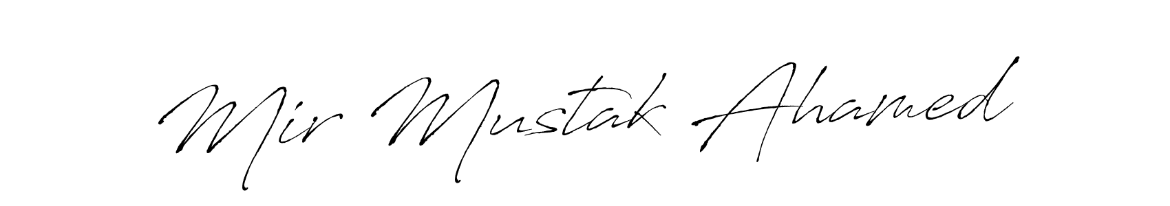 How to make Mir Mustak Ahamed name signature. Use Antro_Vectra style for creating short signs online. This is the latest handwritten sign. Mir Mustak Ahamed signature style 6 images and pictures png