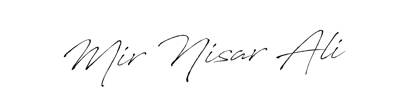 How to make Mir Nisar Ali signature? Antro_Vectra is a professional autograph style. Create handwritten signature for Mir Nisar Ali name. Mir Nisar Ali signature style 6 images and pictures png