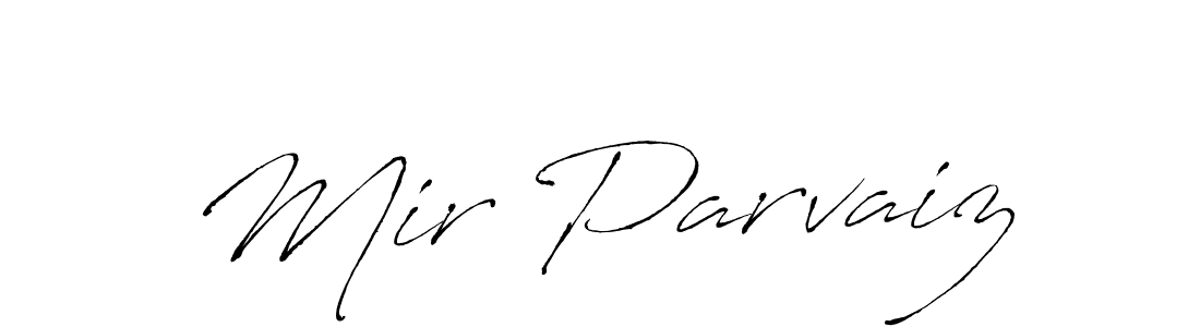 Make a beautiful signature design for name Mir Parvaiz. With this signature (Antro_Vectra) style, you can create a handwritten signature for free. Mir Parvaiz signature style 6 images and pictures png