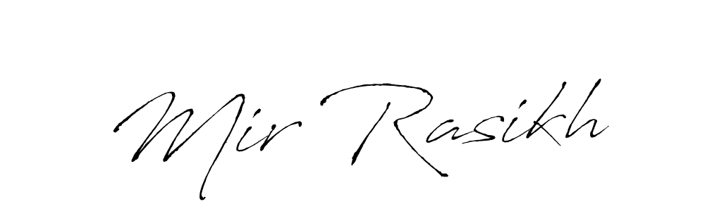 Antro_Vectra is a professional signature style that is perfect for those who want to add a touch of class to their signature. It is also a great choice for those who want to make their signature more unique. Get Mir Rasikh name to fancy signature for free. Mir Rasikh signature style 6 images and pictures png