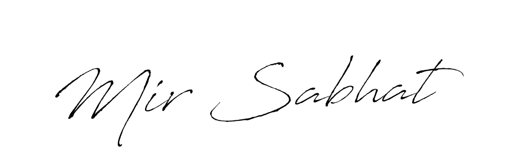 Create a beautiful signature design for name Mir Sabhat. With this signature (Antro_Vectra) fonts, you can make a handwritten signature for free. Mir Sabhat signature style 6 images and pictures png