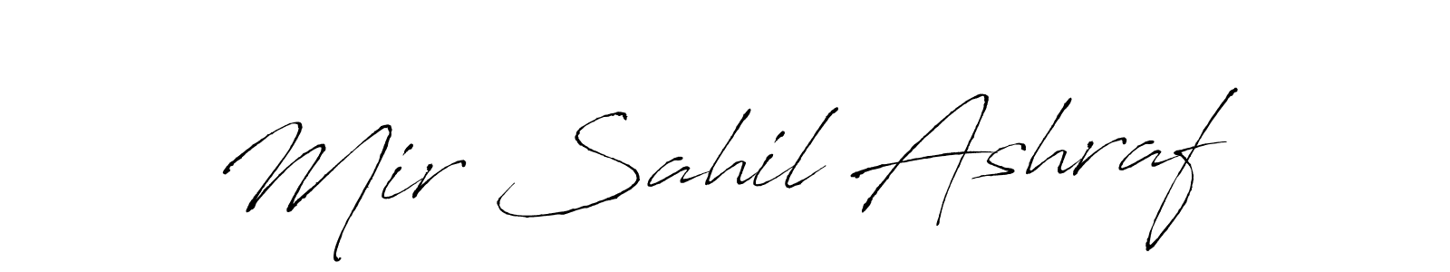 Similarly Antro_Vectra is the best handwritten signature design. Signature creator online .You can use it as an online autograph creator for name Mir Sahil Ashraf. Mir Sahil Ashraf signature style 6 images and pictures png