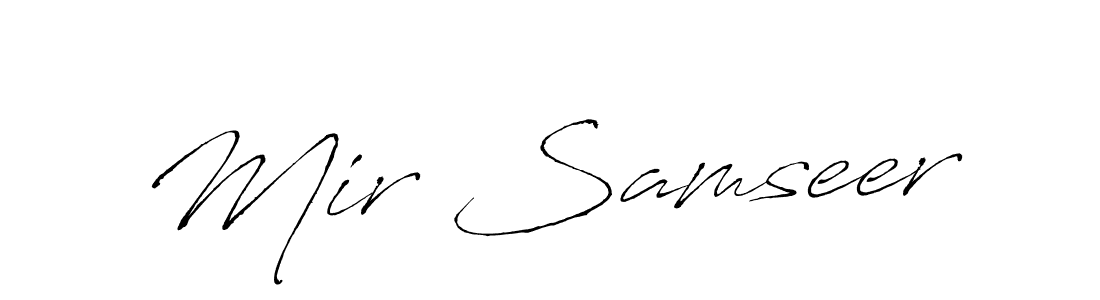 Make a beautiful signature design for name Mir Samseer. With this signature (Antro_Vectra) style, you can create a handwritten signature for free. Mir Samseer signature style 6 images and pictures png