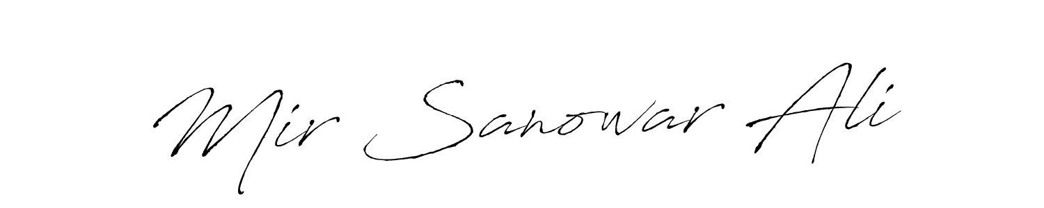 It looks lik you need a new signature style for name Mir Sanowar Ali. Design unique handwritten (Antro_Vectra) signature with our free signature maker in just a few clicks. Mir Sanowar Ali signature style 6 images and pictures png
