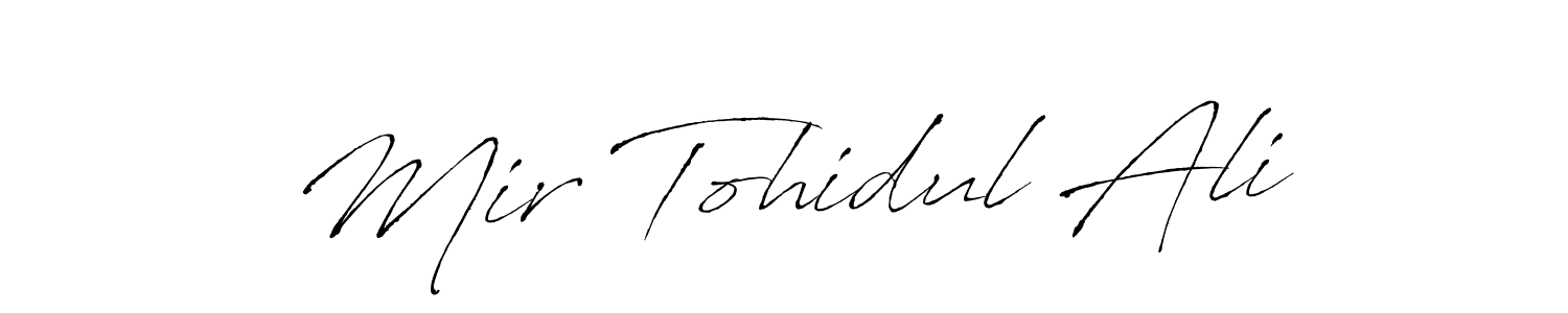 Make a beautiful signature design for name Mir Tohidul Ali. With this signature (Antro_Vectra) style, you can create a handwritten signature for free. Mir Tohidul Ali signature style 6 images and pictures png