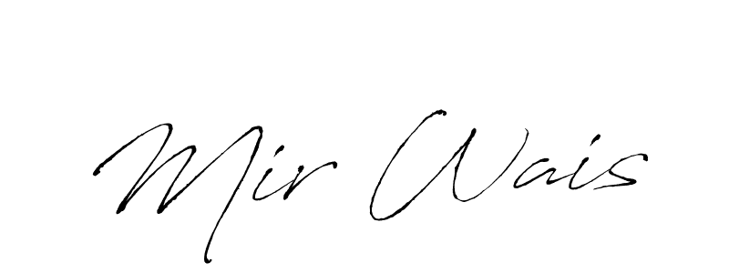 Make a beautiful signature design for name Mir Wais. With this signature (Antro_Vectra) style, you can create a handwritten signature for free. Mir Wais signature style 6 images and pictures png