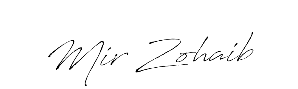 Mir Zohaib stylish signature style. Best Handwritten Sign (Antro_Vectra) for my name. Handwritten Signature Collection Ideas for my name Mir Zohaib. Mir Zohaib signature style 6 images and pictures png