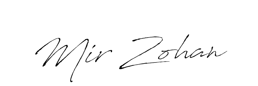 Also we have Mir Zohan name is the best signature style. Create professional handwritten signature collection using Antro_Vectra autograph style. Mir Zohan signature style 6 images and pictures png