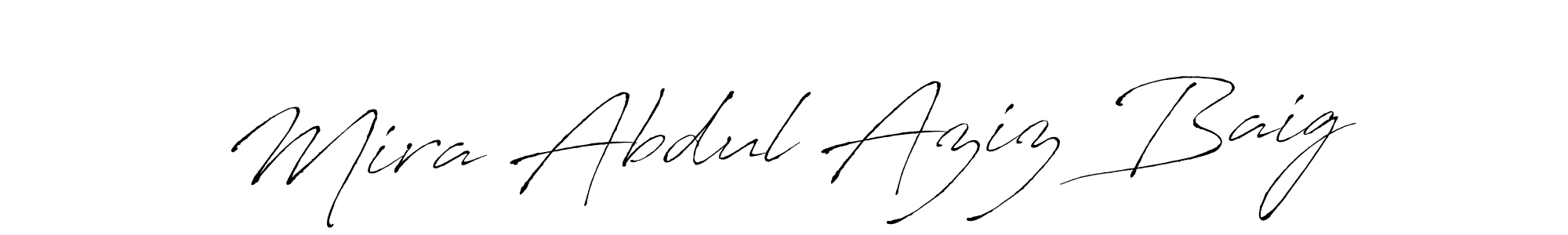 Make a beautiful signature design for name Mira Abdul Aziz Baig. Use this online signature maker to create a handwritten signature for free. Mira Abdul Aziz Baig signature style 6 images and pictures png