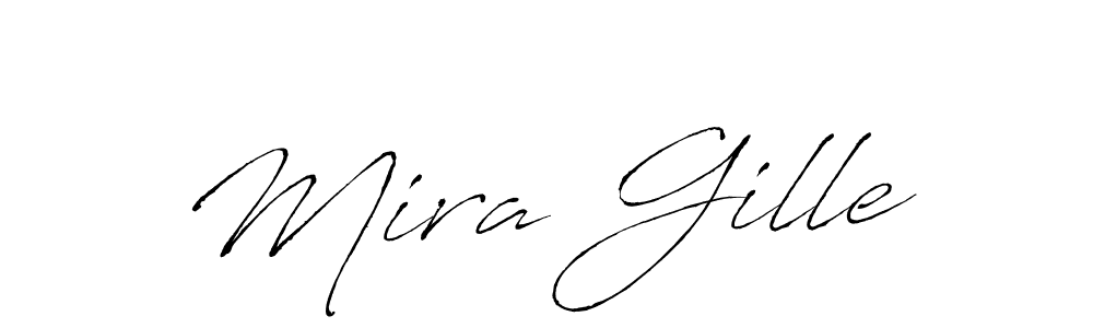 Design your own signature with our free online signature maker. With this signature software, you can create a handwritten (Antro_Vectra) signature for name Mira Gille. Mira Gille signature style 6 images and pictures png