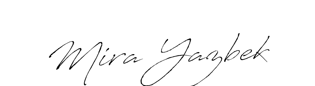 Create a beautiful signature design for name Mira Yazbek. With this signature (Antro_Vectra) fonts, you can make a handwritten signature for free. Mira Yazbek signature style 6 images and pictures png